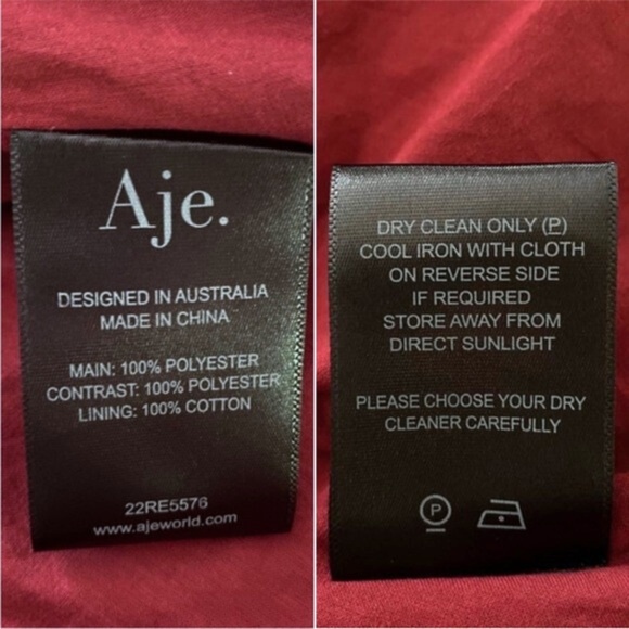 NEW Aje Laurier Wave Maxi Dress Burgundy 6 US - Picture 17 of 17